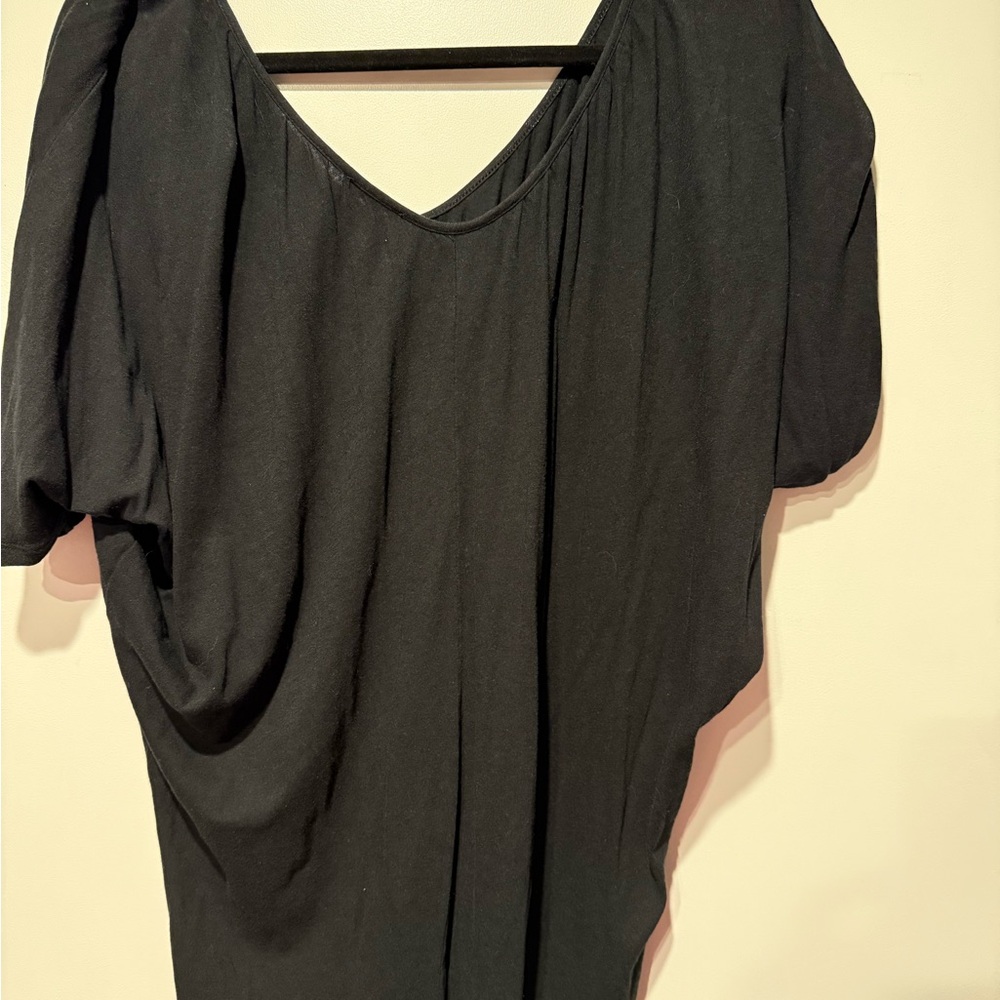 Express Black Short Sleeve Top